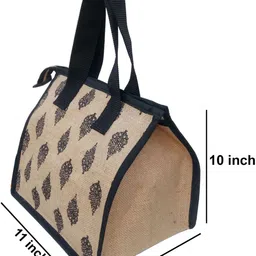 aafeen Women Jute Lunch Bag image 4