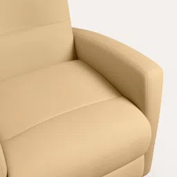 godrej interio Volga Leather 1 Seater Motorized Recliner In Cappuccino Colour With Swivel, Rocker and USB Port image 5