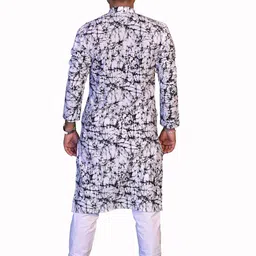 rainbow cloths Men Floral Print Pure Cotton Ethnic Dress image 4