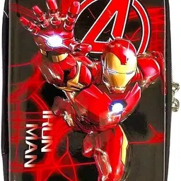 lol store 3D Cover Eva Iron Man Theme Pencil Case Avenger Pouch Art Canvas Pencil Box image 1