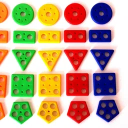 arizon Square Geometric Board:Stacking Block Game for Kids,Shape Sorter Toys For Kids image 3
