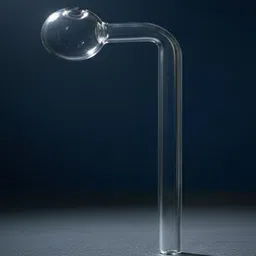 agnix 6 inch Bend Glass Oil Burner Pipe Transparent (Pack of 4) Borosilicate Glass Inside Fitting Hookah Mouth Tip image 2