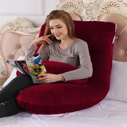 wild mint Microfibre Solid Pregnancy Pillow Pack of 1 image 3