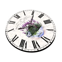 olive tree Flowers 15 Inches Classic Wooden Clock image 4