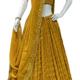 iyalafab Self Design Semi Stitched Lehenga Choli-picture-22