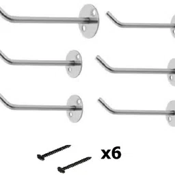 6 Inch Wall Mount Display Hook Hanger For Mobile Shop Showroom Medical Botique Hook Rail 6-image-70