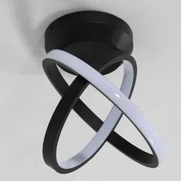 smartway lighting Interwiner Black Metal LED Ceiling Light image 5