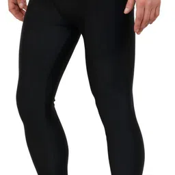 never lose Solid Men Black Tights image 4