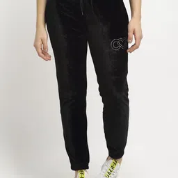 club york Women Solid Black Track Pants-picture-15