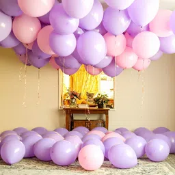 arv Solid Purple Pink Latex Balloons Pack of 100 for Party Decoration Birthday Wedding Balloon-picture-22