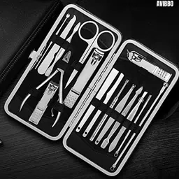 avibbo Manicure 16 Tools Set Nail Clippers Stainless Steel Professional Kit image 3