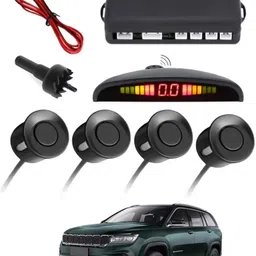 monolive Black Reverse Car Parking Sensor for Universal for All Cars-185 Set of 4 pcs Car Parking Sensors with LED Parking Assistant Kit-185 Parking Sensor-picture-16