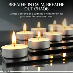 Tealight Candles for Diwali/Smokeless & Dripless Candle4-Hour Long Burning Time Candle-image-81