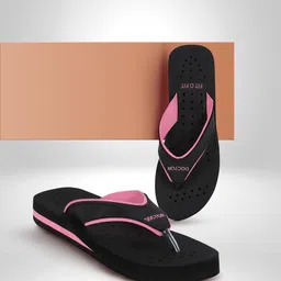 fit o fit Flat Soft Ortho Diabetic Orthopaedic Dr. Women Flip Flops image 2
