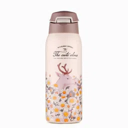 cherrybox Unique and Classy Print - Stainless Steel Flask 500 ML Bottle with Double Wall Thermos with Straw Insulated 500 ml Water Bottle-picture-11