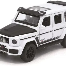 learn with fun 1:32 Scale Die-cast Metal Model White Brabus Sport Pull Back Car Toy with Openable Doors, Light and Sound Effects for Boys Girls Kids-picture-35