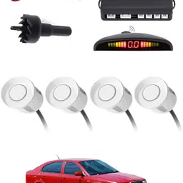 peeps store Universal 4 White Reverse Parking Sensor-PS25N541 Universal 4 White Reverse Parking Sensor-PS25N541 Parking Sensor image 1