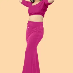 SHAYONAM SH._Fish_Pink_L_Saree Shapewear shapewear petticoat For women Lycra Blend Petticoat-picture-21