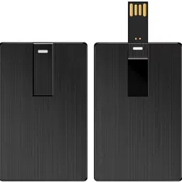 Techbae Slimmest Black Metal Card Pen Drive 8 GB Pen Drive Compatible with Audio Player, Desktop Computer, Television, Gaming Console USB 2.0 Metal Case image 3