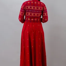 celebravo Women Printed Viscose Rayon Anarkali Kurta image 2