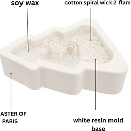 flipkart smartbuy Festive Tree Mold Soy Wax Candle with Handcrafted Spiral Wick Design Home Accent Candle image 2