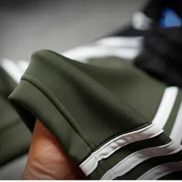 mastery Men Striped Olive Track Pants image 4