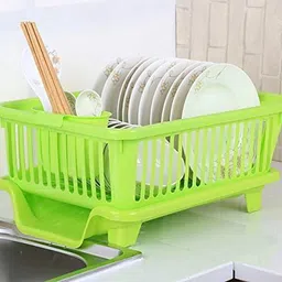 vaibhav traders Dish Drainer Kitchen Rack Plastic image 2
