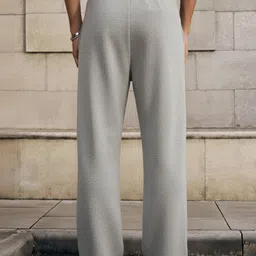 dockstreet Men Solid Grey Track Pants-picture-19