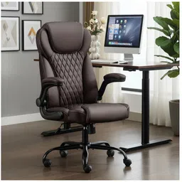 chairtech ® Upto 5 Years of Warranty | High Back | Ergonomic | Home & Office Leatherette Office Adjustable Arm Chair-picture-37