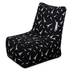 style homez Large CANVAS CLASSIC CHAIR, Cotton Abstract Printed Bean Bag Chair With Bean Filling-picture-19