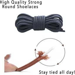 zeepzone Camel Round Replacement Laces for Shoes & Sneakers (5-Pair) Shoe Lace image 3