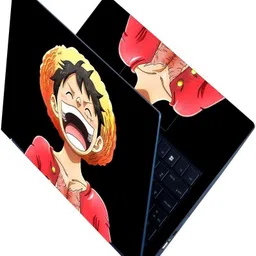 Anweshas Full Body Laptop Skin Sticker - Anime Luffy Laughing Self Adhesive Vinyl Laptop Decal 15.6-picture-37