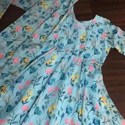 iethniya Printed Georgette Stitched Anarkali Gown image 5