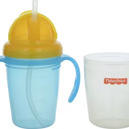 fisher-price Premium Self Feeding Water Bottle Handle With Straw, LeakProof Toddlers Bottle image 2