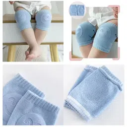 acormek Set of 1 Pairs Baby Knee Pads Cotton Soft Breathable Safety Protector (Smiley) Multicolor Baby Knee Pads image 4