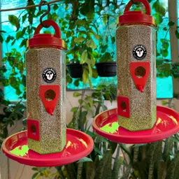 chullbull pet products Medium Food Feeder for birds Window Bird Feeder Bird Feeder image 5
