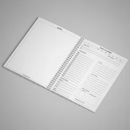 the papier ocean Undated Daily Productivity Tracker and Task Organizer A5 Planner Ruled 160 Pages image 4