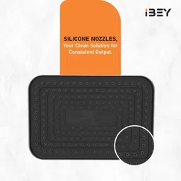 ibey ABS Rectangular Shower Head | Durable, Lightweight & Modern | Wide Water Spray Fixed Mount image 4