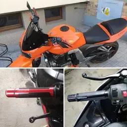 auto trends Barracuda Handle Grip BLACK Handle Bar Grip For Universal For Bike Universal For Bike image 2