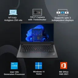 Lenovo ThinkPad E14 Intel Core i5 12th Gen 1235U - (16 GB/512 GB SSD/Windows 11 Pro) TP E14 Gen 4 Thin and Light Laptop image 4