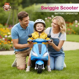 clever fox Kids Electric Scooter 3-Wheel Design Operated With Music, LED Lights, Charger Scooter Battery Operated Ride On image 5