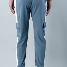 proxima Men Colorblock Blue Track Pants image 2