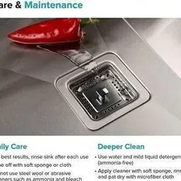 prestige 304 Grade Handmade 45" X 20" X 10" Kitchen Sink Double Bowl Sound Proof 304 Grade Handmade 45" X 20" X 10" Kitchen Sink Double Bowl Vessel Sink image 5