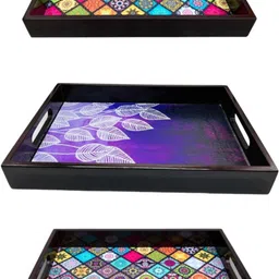 angira handicarft Woooden Tray Can be Used in Any of The Occasion of Family AHS-TRAY504_1310 Tray-picture-39