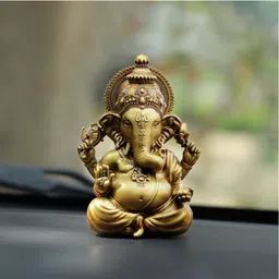 artarium Car Dashboard Resin Vighnaharta Ganesha Idol Home Decor & Car Dashboard Decorative Showpiece - 8.89 cm-picture-16