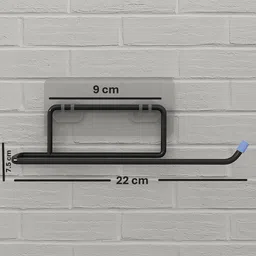 divine dwelling Self Adhesive Bathroom Toilet Paper holder ,Tissue Roll Hanger ( 2 pcs ) Cast Iron Toilet Paper Holder image 5