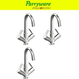 parryware Praseo Center Hole Basin Mixer Tap for hot and cold water set of 3 pic 045 Dual Handle Deck Mounted Faucet for Wash Basin Basin Mixer Faucet-picture-28