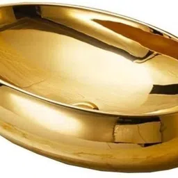 mahisre Over Counter Top Wash Basin For Living Room Countertop Ceramic Bathroom Kitchen Sink (24 x 16 x 6 Inch) (SKTHI2202) Table Top Basin image 2