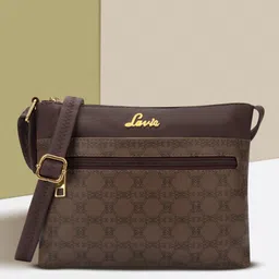 lavie Khaki Women Sling Bag Mono Lucille Top Zip Sling Bag-picture-13