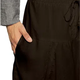 suvasana Solid Cotton Men Harem Pants image 3